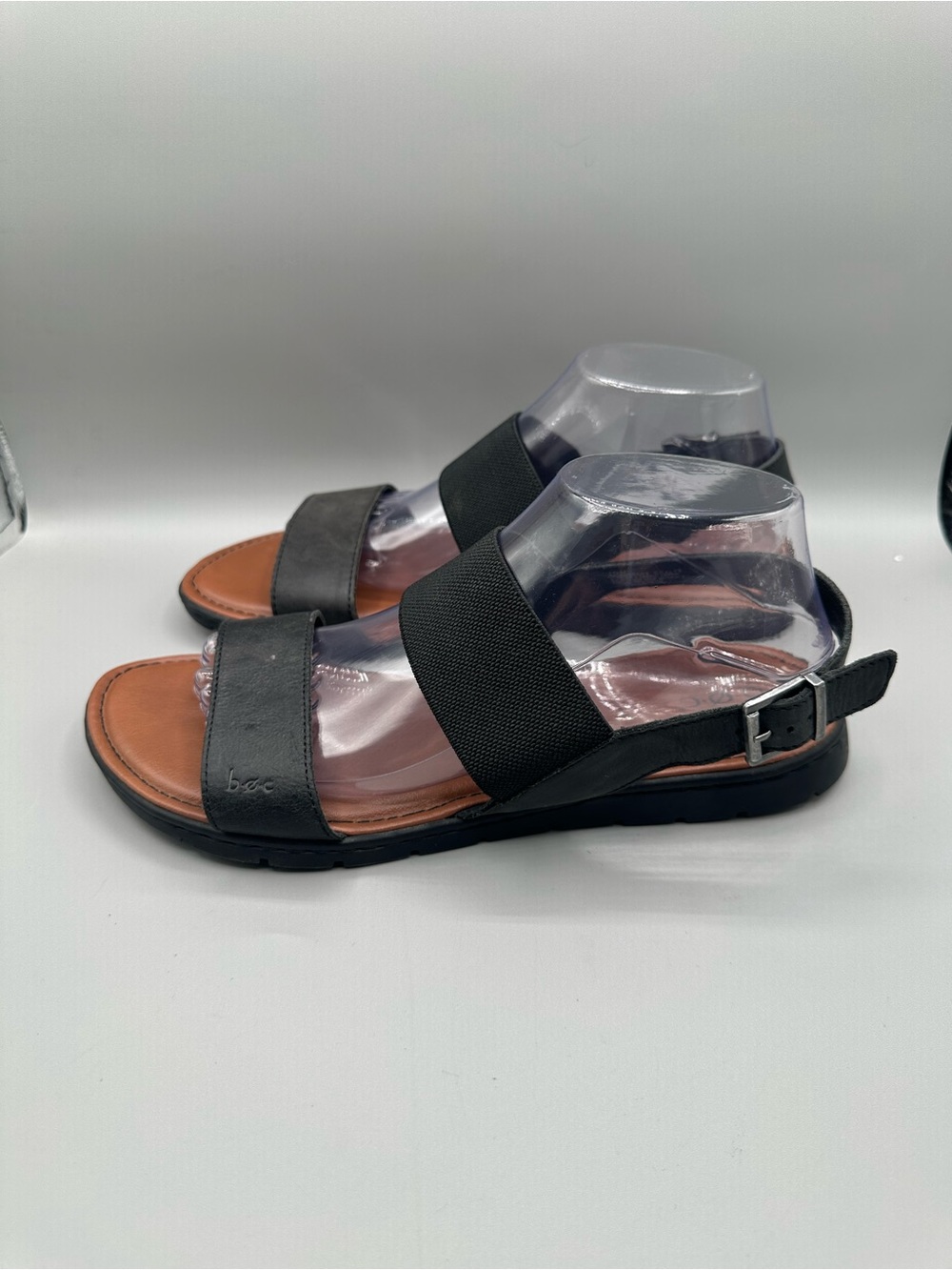 B.O.C Born Calla Strappy Stretch Slingback Sandal Women 10M Black - Picture 3 of 8